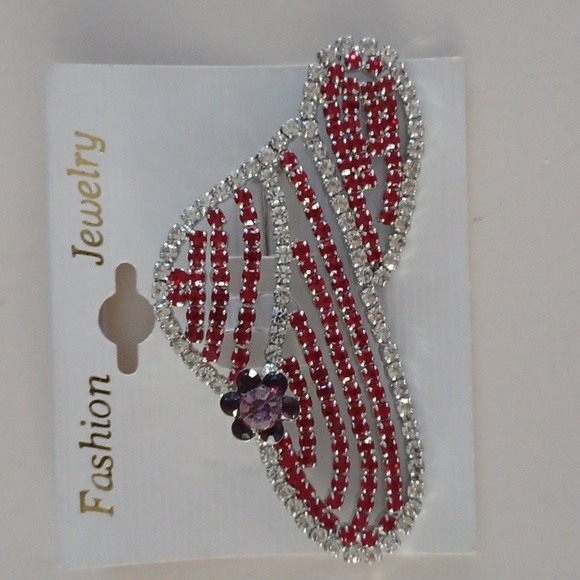 Red Hat Society Brooch Pin and Earring Set - New - Picture 2 of 7